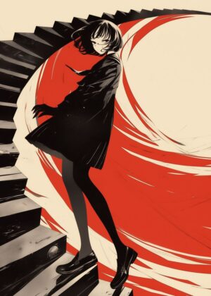 Descending into the Abnormal Core: A Stylish Anime Art Print - Premium Wooden Framed Poster. Ready to Hang.