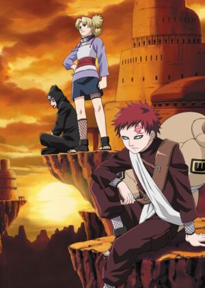 Naruto Shippuden: Enemy Team Artwork - Premium Wooden Framed Poster. Ready to Hang.