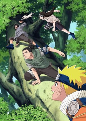Naruto's Inspiring Mentors: Anime Art Print - Premium Wooden Framed Poster. Ready to Hang.