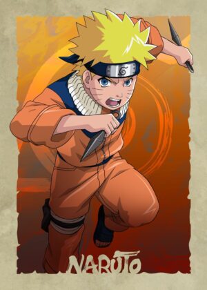 Naruto: World of Heroes Artwork - Premium Wooden Framed Poster. Ready to Hang.