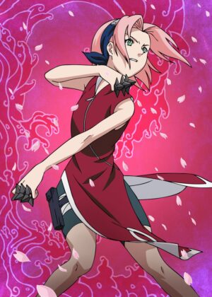 Sakura Haruno Anime Art Print - Premium Wooden Framed Poster. Ready to Hang.