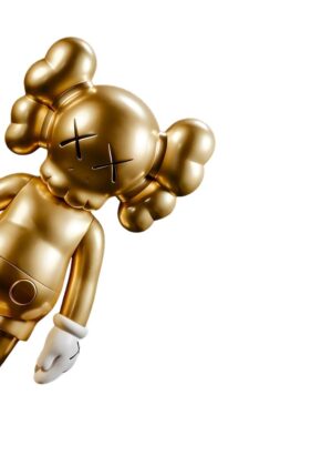 Golden Kaws: A Luxurious Artwork - Premium Wooden Framed Poster. Ready to Hang.