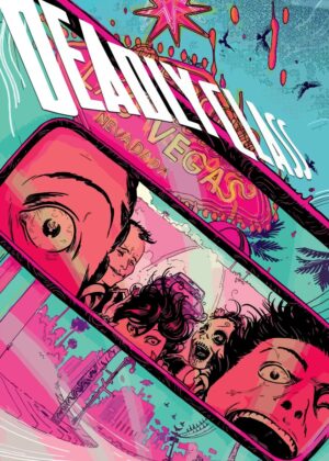 Deadly Class: Vibrant Vegas Road Trip Artwork - Premium Wooden Framed Poster. Ready to Hang.