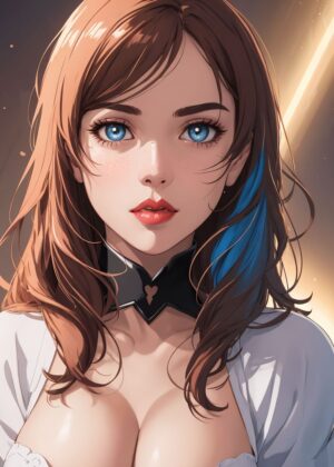 Stunning Anime Girl Art Print - Premium Wooden Framed Poster. Ready to Hang.