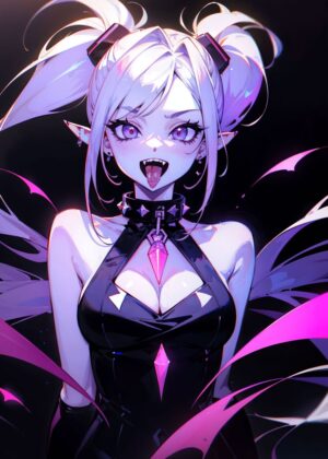 Mad Vampire Mircalla: Anime Art Print - Premium Wooden Framed Poster. Ready to Hang.