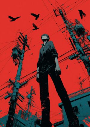 Abnormal Core: Urban Nocturne - Premium Wooden Framed Poster. Ready to Hang.