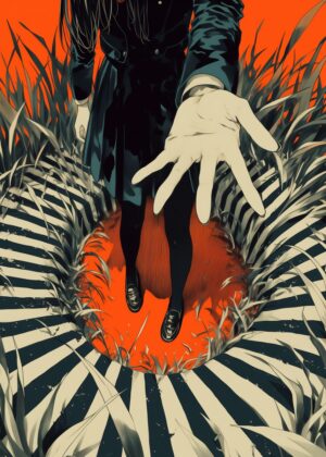 Abnormal Core: A Descent into the Unseen - Premium Wooden Framed Poster. Ready to Hang.