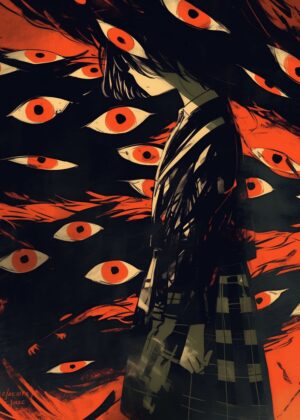 Abnormal Core: A Haunting Visual Narrative - Premium Wooden Framed Poster. Ready to Hang.