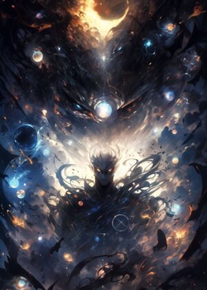 Secret Cosmic: Unveiling the Enigma of the Universe - Premium Wooden Framed Poster. Ready to Hang.