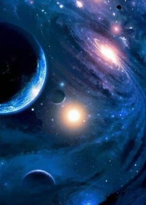 Spaceworld: A Celestial Tapestry - Premium Wooden Framed Poster. Ready to Hang.