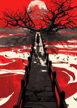 Abnormal Core: A Journey Across Crimson Tides - Premium Wooden Framed Poster. Ready to Hang.