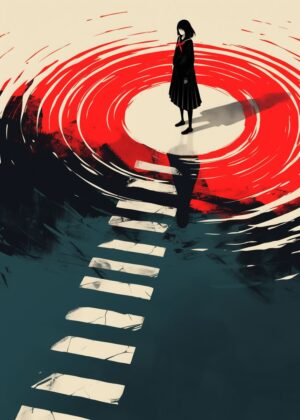 Abnormal Core: A Surreal Journey into the Depths of the Human Psyche - Premium Wooden Framed Poster. Ready to Hang.