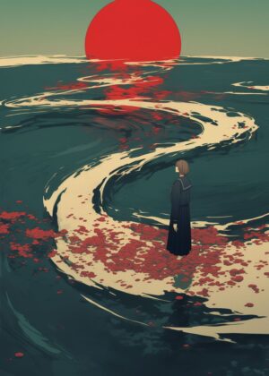 Abnormal Core: A Journey of Solitude and Reflection - Premium Wooden Framed Poster. Ready to Hang.