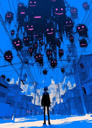 Abnormal Core: A City Under Siege - Premium Wooden Framed Poster. Ready to Hang.