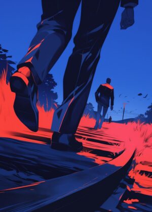 Abnormal Core: A Journey of Shadows and Light - Premium Wooden Framed Poster. Ready to Hang.