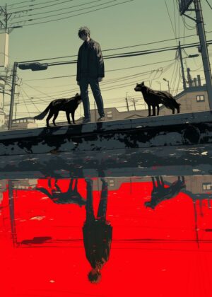 Abnormal Core: Urban Reflection - Premium Wooden Framed Poster. Ready to Hang.