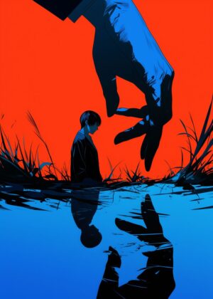 The Weight of Expectations: A Surreal Art Print - Premium Wooden Framed Poster. Ready to Hang.