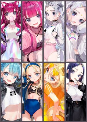 Meta Idols: A Collection of Digital Art Prints - Premium Wooden Framed Poster. Ready to Hang.