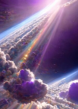 Celestial Dreamscape: A Journey Through Space and Wonder - Premium Wooden Framed Poster. Ready to Hang.