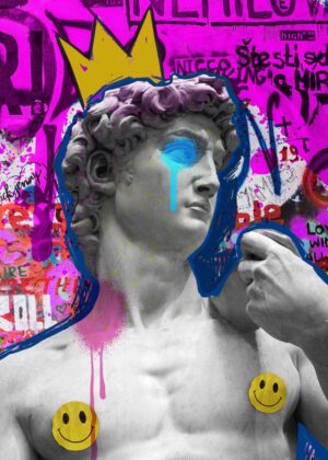 David: A Modern Renaissance - Premium Wooden Framed Poster. Ready to Hang.