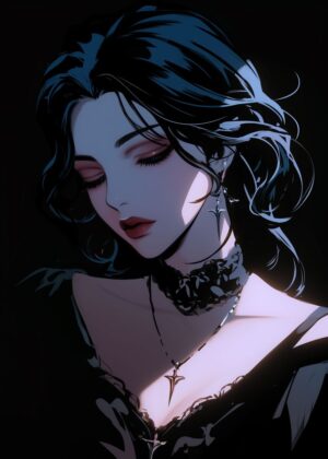 Things I Wanted to Tell You: A Melancholic Anime Art Print - Premium Wooden Framed Poster. Ready to Hang.