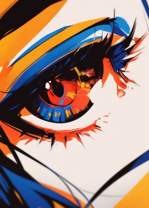 Abnormal Core: A Vivid Expression of Abstract Art - Premium Wooden Framed Poster. Ready to Hang.