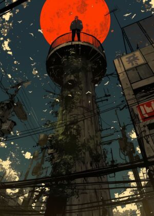 Abnormal Core: Urban Surrealism Artwork - Premium Wooden Framed Poster. Ready to Hang.