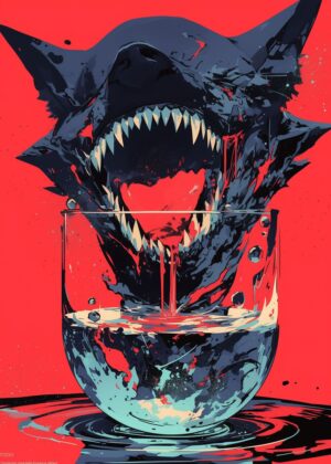 Abnormal Core: A Digital Art Print - Premium Wooden Framed Poster. Ready to Hang.