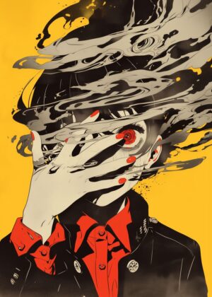 Abnormal Core: A Surrealist Art Print - Premium Wooden Framed Poster. Ready to Hang.