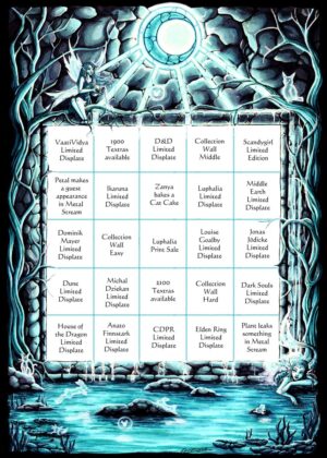 Enchanted Forest: A Mystical Art Print - Premium Wooden Framed Poster. Ready to Hang.