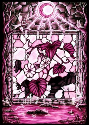 WotF Spring: Enchanting Fairy Realm Artwork - Premium Wooden Framed Poster. Ready to Hang.