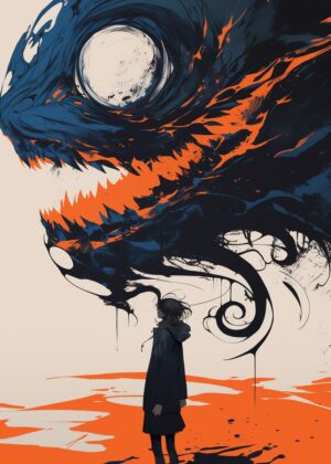 Abnormal Core: Confronting the Inner Beast - Premium Wooden Framed Poster. Ready to Hang.