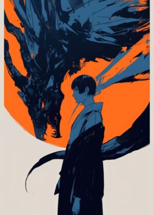 Abnormal Core: A Shadowy Encounter - Premium Wooden Framed Poster. Ready to Hang.