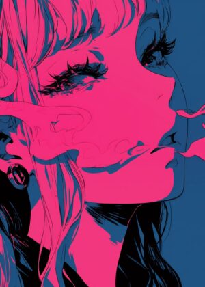 Abnormal Core: Neon Dreamscape Art Print - Premium Wooden Framed Poster. Ready to Hang.