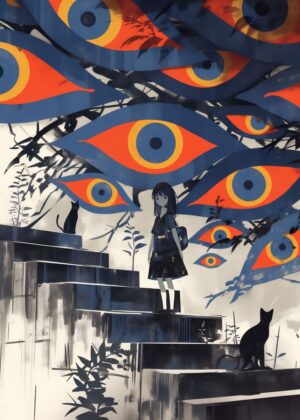 Abnormal Core: A Surreal Journey into the Unseen - Premium Wooden Framed Poster. Ready to Hang.