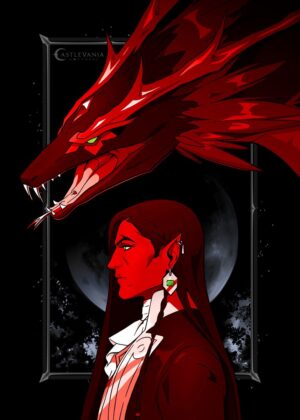 Olrox: A Crimson Nocturne - Premium Wooden Framed Poster. Ready to Hang.