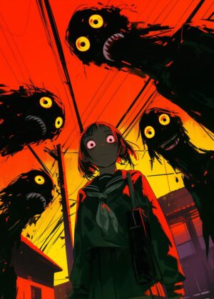 Abnormal Core: A Nightmarish Encounter - Premium Wooden Framed Poster. Ready to Hang.