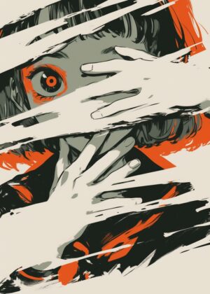 Abnormal Core: A Disturbingly Beautiful Artwork - Premium Wooden Framed Poster. Ready to Hang.