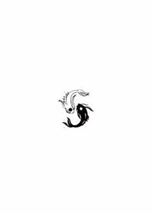 Yin and Yang Fish Artwork: A Symbol of Balance and Harmony - Premium Wooden Framed Poster. Ready to Hang.