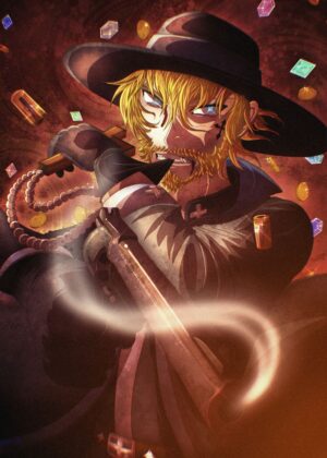 The Gunslinger-Priest: A Western-Themed Digital Art Print - Premium Wooden Framed Poster. Ready to Hang.