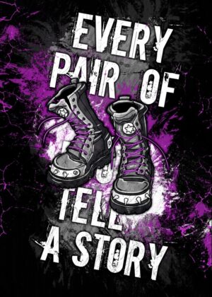 Every Pair Tells a Story: Dark Art Print - Premium Wooden Framed Poster. Ready to Hang.