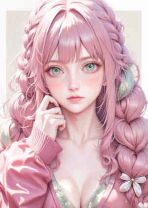 Sugar Rush: A Dreamy Digital Art Print - Premium Wooden Framed Poster. Ready to Hang.