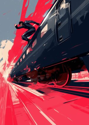 Dynamic Action Artwork: Abnormal Core - Premium Wooden Framed Poster. Ready to Hang.