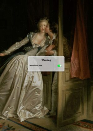 A Secret Rendezvous: 18th-Century Love and Intrigue - Premium Wooden Framed Poster. Ready to Hang.