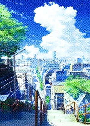 Kimi No Nawa Inspired Cityscape Artwork - Premium Wooden Framed Poster. Ready to Hang.