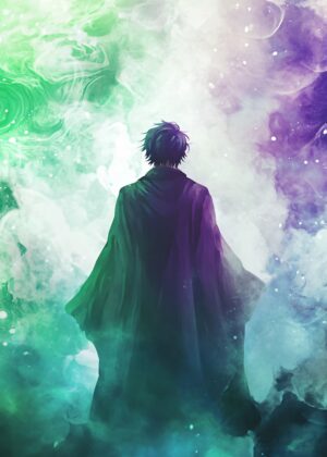 Toshiro Hitsugaya: Anime Art Print - Mystical Journey - Premium Wooden Framed Poster. Ready to Hang.