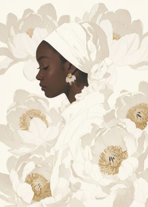 Melanin Magic: A Celebration of Black Beauty - Premium Wooden Framed Poster. Ready to Hang.