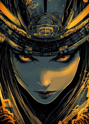 Avatar Kyoshi: Fierce and Unwavering - Premium Wooden Framed Poster. Ready to Hang.