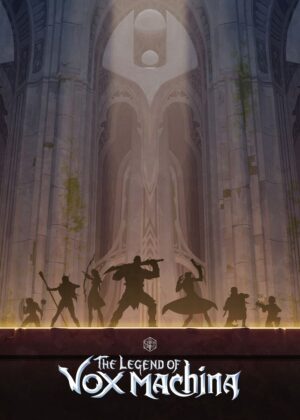 Vox Machina Silhouettes: Dramatic Fantasy Artwork - Premium Wooden Framed Poster. Ready to Hang.