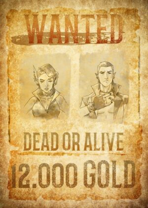Vex & Vax: A Wanted Adventure - Premium Wooden Framed Poster. Ready to Hang.